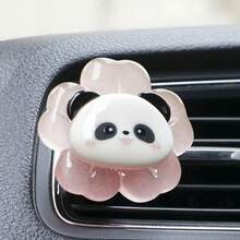 1pc Xe dễ thương Panda trang trí lỗ thông hơi kẹp hương liệu mô hình tự dính - Một cỡ - Xem 7