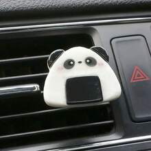 1pc Xe dễ thương Panda trang trí lỗ thông hơi kẹp hương liệu mô hình tự dính - Một cỡ - Xem 6