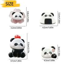 1pc Xe dễ thương Panda trang trí lỗ thông hơi kẹp hương liệu mô hình tự dính - Một cỡ - Xem 2