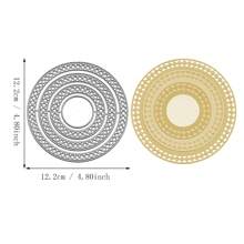 Metal Cortante DIY para Álbuns de Recortes das Quatro Estações, Cartões de Cumprimento em 3D, Moldura de Fundo Pontilhado de Base Criativa e Multi-Formato, Novidade 2024