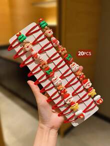 20 chiếc kẹp tóc và phụ kiện tóc dễ thương phong cách Giáng sinh - Nhiều màu - Xem 5