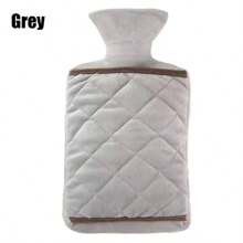 1pack 2000ml Premium Fluffy Hot Water Bottle For Soothing Pain Relief And Comfort - Ideal For Neck, Back, Shoulder, Legs, And Menstrual Cramps(The Edging And Inner Color Of The Hot Water Bag Jacket Are Randomly Selected )