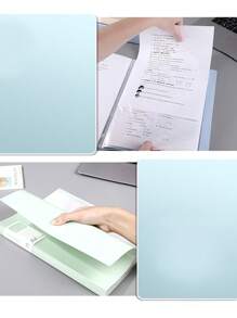 Pasta de Arquivo A4 com 30 Páginas, Bolsos Transparentes Multicamadas, Organizador de Documentos de Arquivo para Escritório, Empresa, Estudantes, Prova, Cartões de Etiqueta de Capa Aleatória, De Volta às Aulas, Suprimentos Escolares