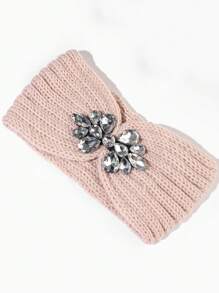 Bandă de păr elegantă, casual, drăguță, tricotată din poliester, sport, elastică, caldă, cu model de litere, pentru femei, bandă de păr cu turban de Ziua Îndrăgostiților pentru toamnă și iarnă, bandă de păr cu bandă de păr de toamnă, accesorii de păr pentru femei, pentru ținute de vacanță, eșarfă elegantă pentru femei, bandană moale, pentru cap - A - Vizualizare 11