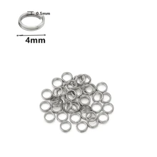 100pcs/Pack Stainless Steel Double Loop Keyring, Double Iron Circle Connector Ring For DIY Jewelry Pendants, Toys
