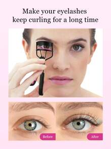 11件套不锈钢睫毛夹，配有替换硅胶垫，便携式睫毛夹，卷翘造型，眼部化妆工具，无需假睫毛，提升睫毛，打造大眼妆，柔软舒适，持久自然美睫，化妆，价格实惠，房间装饰，梳妆台，旅行，卧室，化妆配件，睫毛夹，价格实惠，圣诞礼物，化妆品，化妆工具，便宜好物，礼物，女士礼物，圣诞礼物
