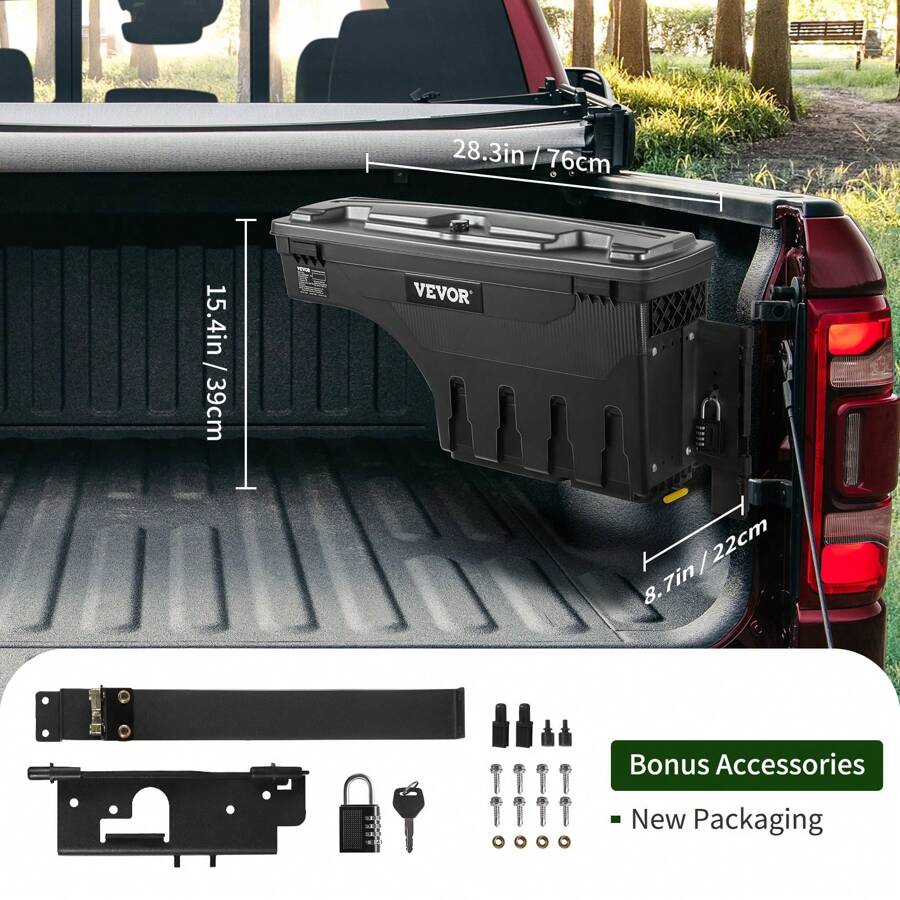 Dodge Ram 1500 20192021 Compatible Lockable Truck Bed Storage Box 6.6