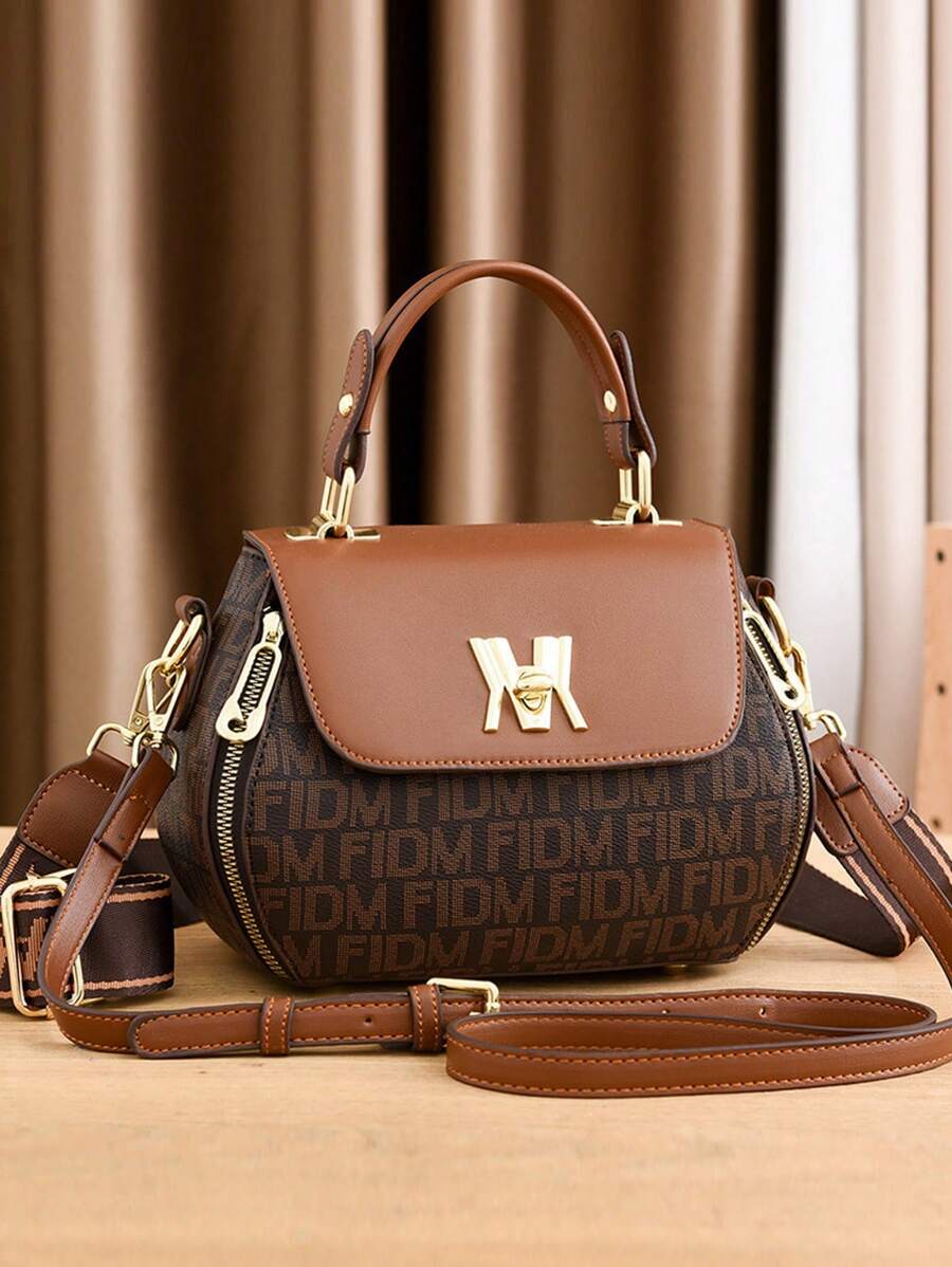 Fashion New Style Letter Print Women Handbag Elegant Office Lady Work Tote Bag