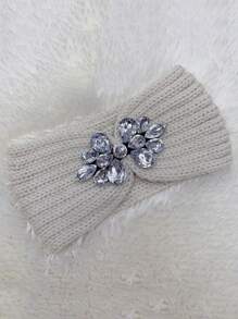 Bandă de păr elegantă, casual, drăguță, tricotată din poliester, sport, elastică, caldă, cu model de litere, pentru femei, bandă de păr cu turban de Ziua Îndrăgostiților pentru toamnă și iarnă, bandă de păr cu bandă de păr de toamnă, accesorii de păr pentru femei, pentru ținute de vacanță, eșarfă elegantă pentru femei, bandană moale, pentru cap - A - Vizualizare 12