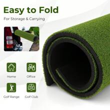 Golf Hitting Mat, Artificial Turf Mat For Indoor Outdoor Golf Training With 2 Rubber Tees & 2 Alignment Sticks, Golf Training Mat For Home Backyard Garage, 5 X 3 FT - Green - View 5