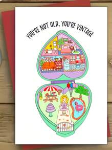 有趣的 90 年代 Polly 玩具生日贺卡 - 圣诞节、感恩节、万圣节送给朋友、家人和同事的完美礼物 独特的派对礼物 有趣的生日贺卡 生日贺卡 有趣的 - 彩色 - 查看 1