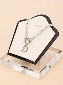 1 chiếc vòng cổ mặt chữ bằng thép không gỉ thời trang và độc đáo, món quà hoàn hảo cho bạn bè - chữ OT vàng - Xem 9