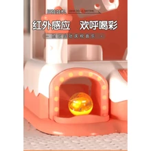 Maquina de peluches con garra a control juguetes para niños - Verde - Ver 7