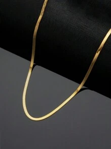 2入組/套簡約經典316不鏽鋼刀片吊墜項鍊及手鍊珠寶套裝，適用於女性DIY珠寶製作，適合日常穿著 - 項鍊+手鍊 - 查看 3