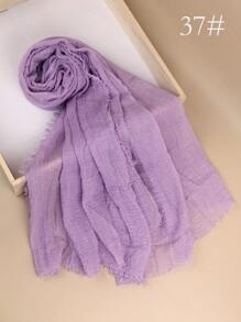 1 Chiếc Khăn Trùm Đầu Bằng Vải Crepe Màu Trơn Phong Cách Bohemian Cổ Điển, Khăn Trùm Đầu Hijab Đơn Giản Cỡ Lớn, Khăn Trùm Đầu Hàng Ngày Cho Phụ Nữ, Băng Đô Cho Mọi Mùa - Nhiều màu - Xem 24