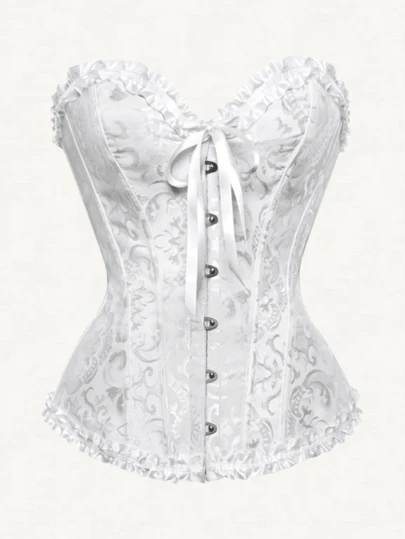 ملابس علوية سترة نسائية ضيقة الجسم بطراز تقليدي بنمط جاكار