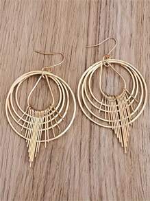 1 cặp bông tai tua rua tròn đơn giản theo phong cách Bohemian, quà tặng trang sức phù hợp cho phụ nữ, đám cưới, tiệc tùng và du lịch - Vàng - Xem 10