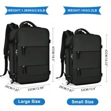 Reiserucksack, fluggenehmigt, großes Fassungsvermögen, aus Nylongewebe, wasserdicht, Wanderrucksack für Outdoor, Computerrucksack für Reisen, Camping, Wandern, für Herren und Damen, Geschenk für Mutter, Vater, Tochter, Freund, Reisezubehör, unisex, Business, funktional, Jungenrucksack, Computertasche, Gepäckgurt Design, für Schule, Uni, Business, Outdoor, für Anfänger, Fortgeschrittene, Geschenk für Freund und Vater, Bordgepäck Kabinentasche, 40x25x20, Schultaschen für Mittel- und Oberschüler