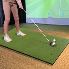 Golf Hitting Mat, Artificial Turf Mat For Indoor Outdoor Golf Training With 2 Rubber Tees & 2 Alignment Sticks, Golf Training Mat For Home Backyard Garage, 5 X 3 FT - Green - View 2