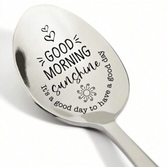 1pc Funny Tea Lover Teaspoon Gifts - Best Engraved Stainless Steel Tea Spoon For Women Men Best Friends Coworker