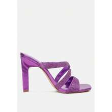 Wapit Rhinestone Embellished Straps Sandals