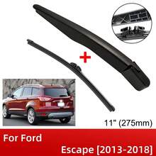 11" 275mm Rear Wiper Blade & Arm Set Kit For Escape 2013-2018 Windshield Windscreen Tailgate Window Rain Brush 2013 2014 2015 2016 2017 2018 - Black - View 1