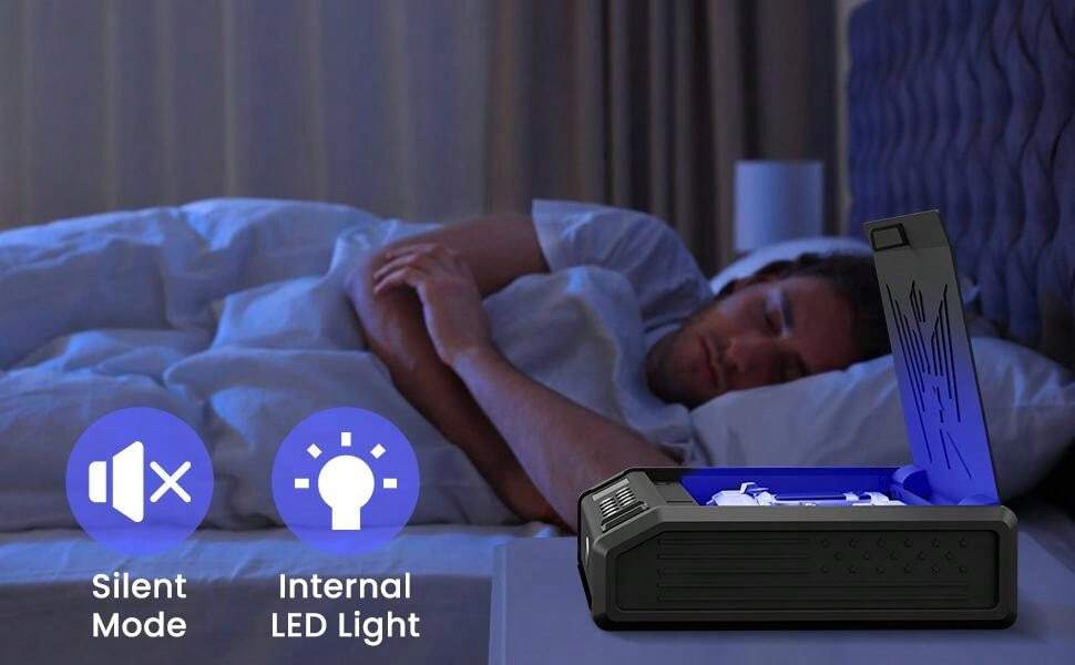 Gun Safe, Pistol Biometric Gun Safe, With LED Display, Storage Box