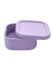 1pc Personalized Customization Name Silicone Children Lunch Box Single Compartment Dinner Plate Portable Kids Food Storage Box Custom Kids Tableware, Back To School, Bento Lunch Box - Multicolor - View 11