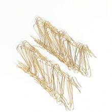 100 件圣诞装饰挂钩 - 坚固的金属线，多种颜色（银色、金色、红色、绿色）可供选择，适合圣诞树和节日派对装饰最佳礼物 - 彩色 - 查看 11