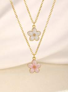3 colores Collar de cadena de clavícula de mujer con colgante de cruz versátil y dulce, apto para fiesta, cita, playa, vacaciones y uso diario