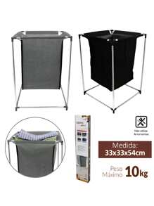 Collapsible Laundry Basket Minimalist Organizer For Dirty Clothes Home - Đen và trắng - Xem 2