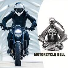 1pc Motorcycle Riding Lucky Bell With Packaging Bag, Stainless Steel Vintage Punk Motorcycle Angel Wing Viking Punk Motorcycle Pendant Riding Talisman - Bell 5 - View 6
