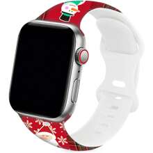 Compatible With Apple Watch Band, Christmas Sport Silicone Bands Compatible With Apple Watch Band 38mm 40mm 41mm, Christmas Decoration Silicone Strap Wristbands Compatible With IWatch Bands Series SE 7 6 5 4 3 2 1 For Girls Women Boys Men