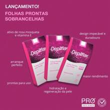 Kit 10 Boxes Of Ready-To-Use Wax Sheets For Eyebrow Design Depilflax Rosehip - hồng - Xem 4