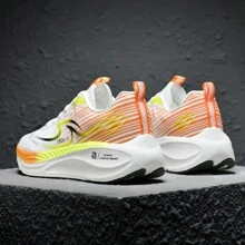 新款跑步鞋，男女款轻便透气休闲运动鞋，减震、回弹、防滑、厚软鞋底，跑步训练鞋 - 白色 - 查看 6