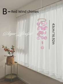 1 chiếc chuông gió vỏ sò tự nhiên dùng trang trí nhà/phòng ngủ, đạo cụ chụp ảnh, quà tặng sinh nhật, trang trí nhà cửa, trang trí phòng, trang trí tường - màu sắc - Xem 10