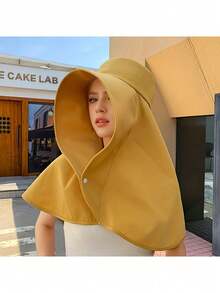 Oversized Sun Brim Hat - Ultimate Protection For Face, Neck, And Ears - Water-Resistant, Breathable, Lightweight, And Portable For Outdoor Activities, Hiking, Travel, Beach, City Walking, And More