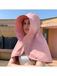 Oversized Sun Brim Hat - Ultimate Protection For Face, Neck, And Ears - Water-Resistant, Breathable, Lightweight, And Portable For Outdoor Activities, Hiking, Travel, Beach, City Walking, And More