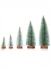 1/5 件迷你人造圣诞树、桌面小圣诞树、节日派对装饰品 - 各种尺寸,适合作为节日庆祝活动的桌面装饰 - 迷你聖誕樹 - 查看 2