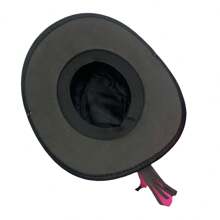 Velvet Cowboy Hat With Rhinestone Band SUPER SUPER SHINE - 黑色 - 查看 5