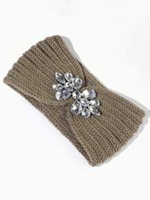 Bandă de păr elegantă, casual, drăguță, tricotată din poliester, sport, elastică, caldă, cu model de litere, pentru femei, bandă de păr cu turban de Ziua Îndrăgostiților pentru toamnă și iarnă, bandă de păr cu bandă de păr de toamnă, accesorii de păr pentru femei, pentru ținute de vacanță, eșarfă elegantă pentru femei, bandană moale, pentru cap - A - Vizualizare 7