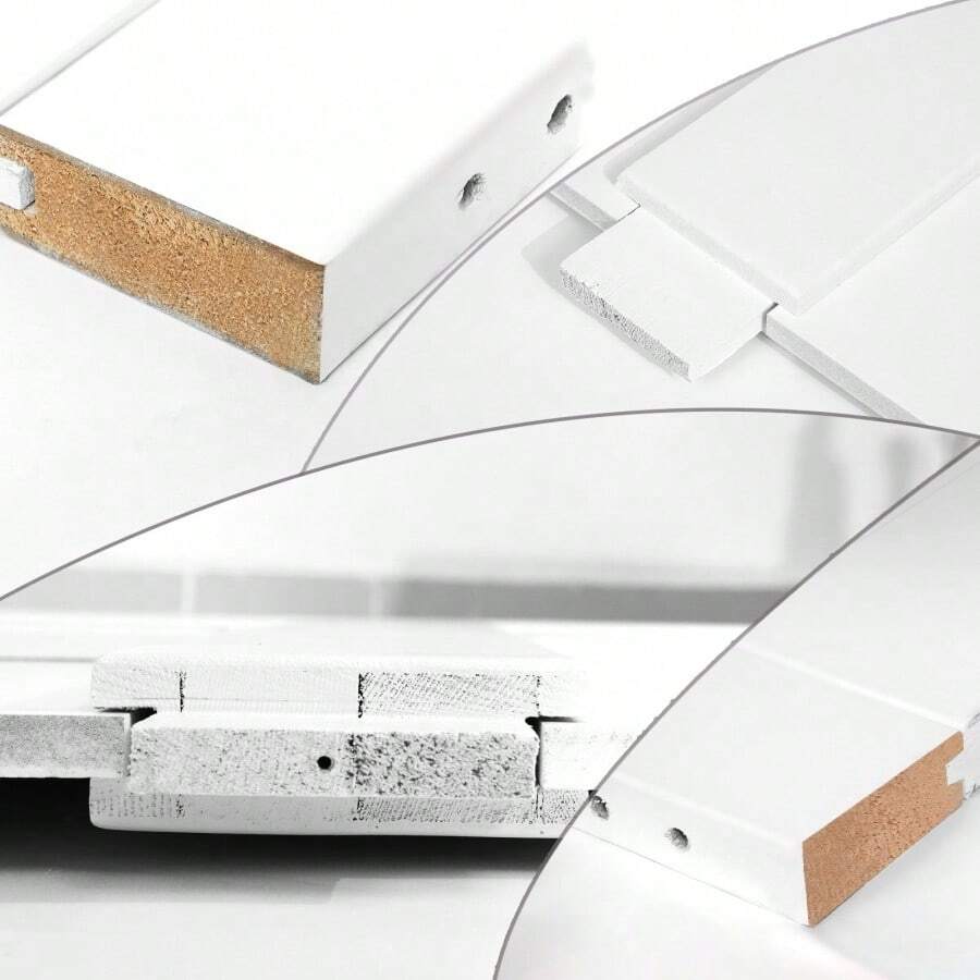 Goodsilo 36x84 T Style Real Primed Door Slab Modern Interior Barn Door