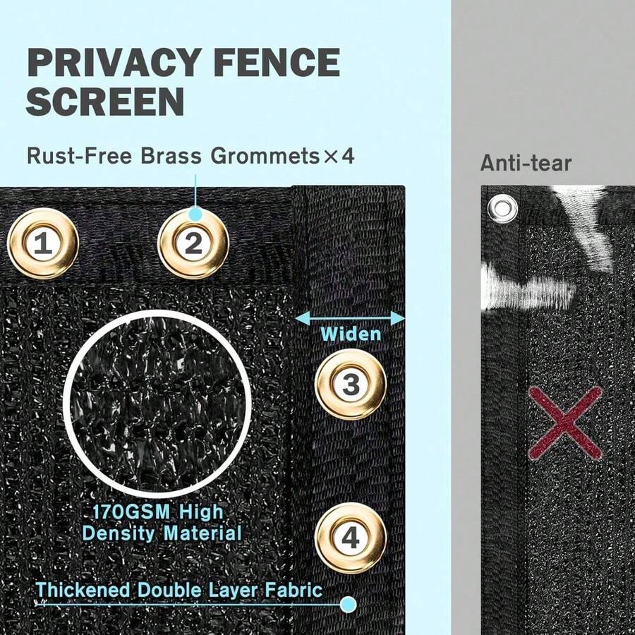 Duerer 6x50ft Privacy Screen For Fence Heavy Duty Windscreen Fencing