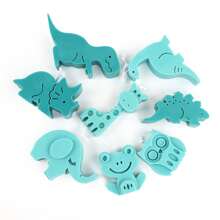 1pc Silicone Animal Shaped Mold - Dinosaur, Elephant, Frog, Giraffe Asymmetrical Silicone Mold For Candle Making, Plaster Decoration, Soft Candy - Wholesale - Grey - View 4