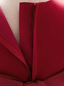 Baby Mädchen Tüll Schleife Pailletten Puff Geburtstagsparty Prinzessinnenkleid, geeignet als Blumenmädchenkleid, Stirnband nicht enthalten - Bordeaux - Übersicht 8