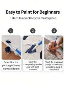 圣诞系列DIY数码油画套装，一套，成人手工，无框艺术油画套装，适用于卧室装饰和墙面艺术装饰，绘画方法简单有趣，无需绘画基础，实现您的绘画梦想，沉浸在缤纷多彩的世界中，每一笔都是自我表达，为生活增添浪漫气息，是馈赠亲朋好友的最佳礼物，也是万圣节、圣诞节等节日的理想之选，尺寸：40*50厘米 - 墨綠色 - 查看 4