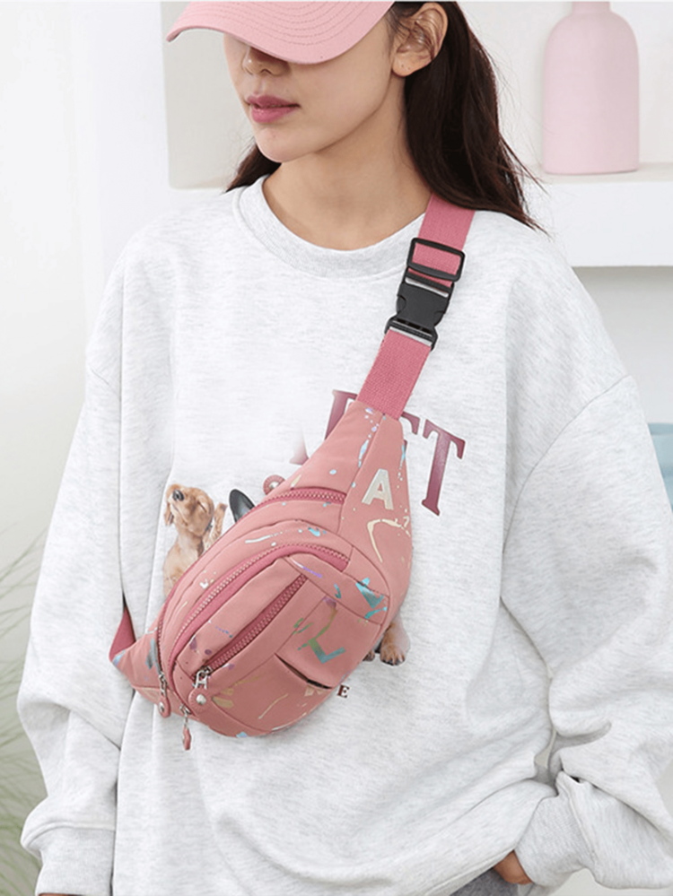 Unisex Multi-Functional Large Capacity Water-Resistant Waist Bag, Durable For Business And Construction Site Use (Pattern Randomly Cut) - Multicolor - View 3