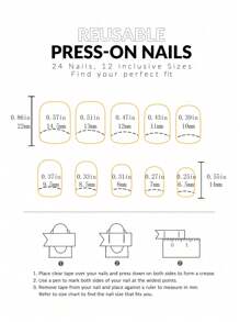 96 件/4 套按压式指甲长杏仁丙烯酸指甲白色法式蝴蝶结形珍珠设计假指甲，粉色蝴蝶结樱花盖假指甲包含 4 件果冻胶和 4 件指甲锉，适用于女士和女孩的美甲装饰