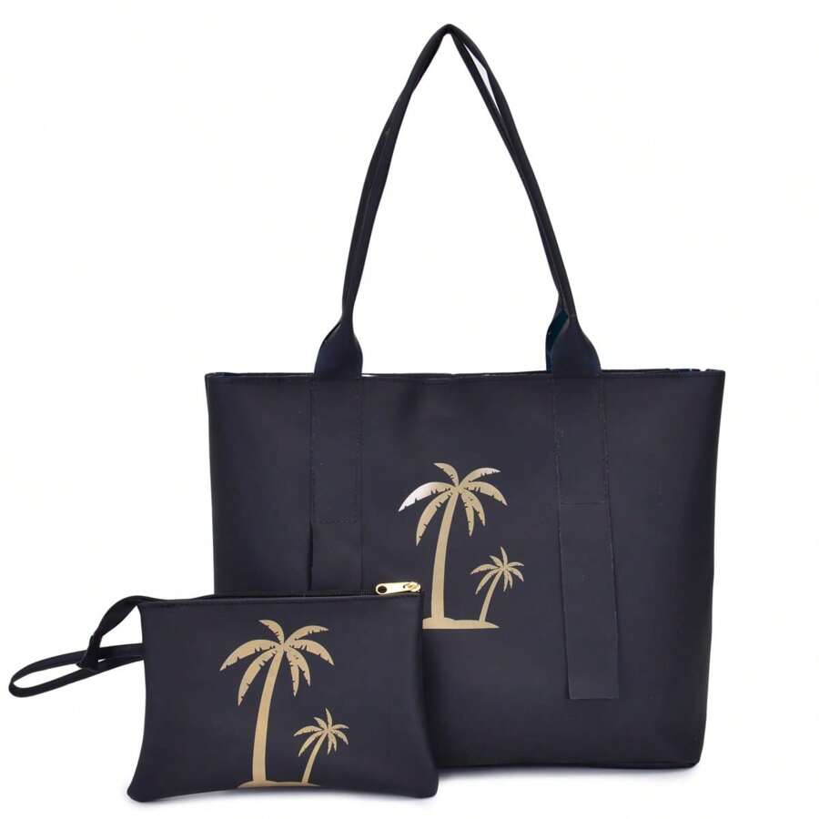 Waterproof Beach Bag Does Not Get Wet, It Is Made Of Silicone Summer Club Sand - 黑色 - 查看 1