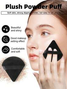 1/5个装化妆海绵，黑色粉扑，化妆海绵，三角形化妆海绵，迷你化妆海绵，化妆海绵套装，化妆工具套装，专业化妆工具，水滴形化妆海绵，化妆海绵，超柔软遮瑕海绵，炎热天气必备化妆工具，适用于液体和膏状化妆品，干湿两用化妆海绵，天鹅绒粉扑，便携式旅行化妆工具，可重复使用和清洗的化妆工具，适合所有肤质，夏季促销，赠品，旅行，平价好物，旅行必备 - 黑色 - 查看 4